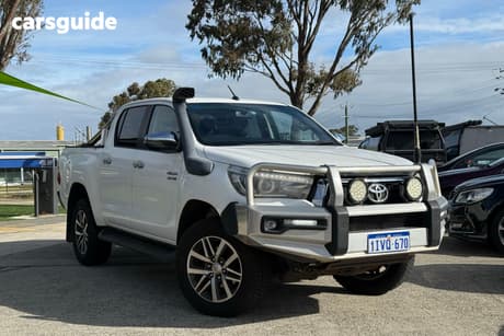 White 2018 Toyota Hilux Dual Cab Utility Sr5 (4X4)