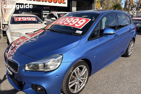 Blue 2015 BMW 218D Wagon Active Tourer Sport Line