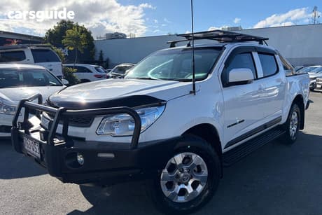 White 2012 Holden Colorado Crew Cab Chassis Lx (4X4)