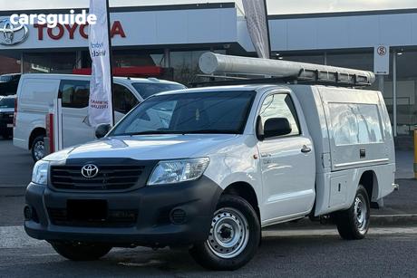 White 2014 Toyota Hilux Cab Chassis Workmate