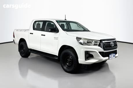 White 2019 Toyota Hilux Dual Cab Utility Sr Hi-Rider