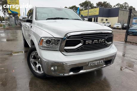 White 2020 RAM 1500 Crew Cab Utility Laramie (4X4)