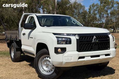 White 2026 Mitsubishi Triton Cab Chassis Glx (4X4)