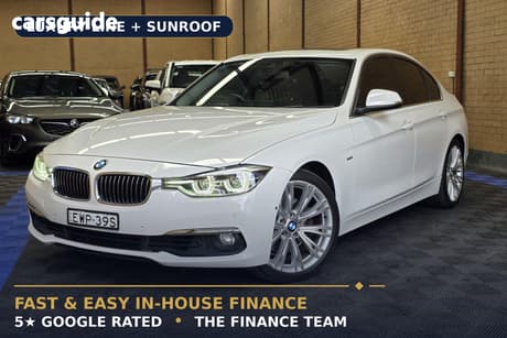 White 2016 BMW 3 Sedan 30I LUXURY LINE F30 LCI