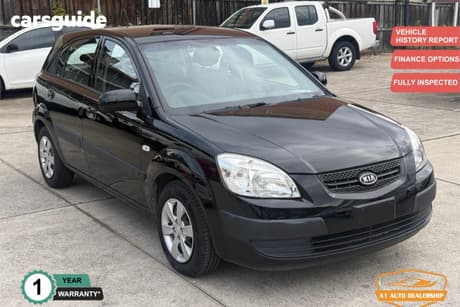 Black 2009 Kia RIO Hatchback Lx