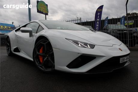 White 2023 Lamborghini Huracan Coupe Evo Rwd