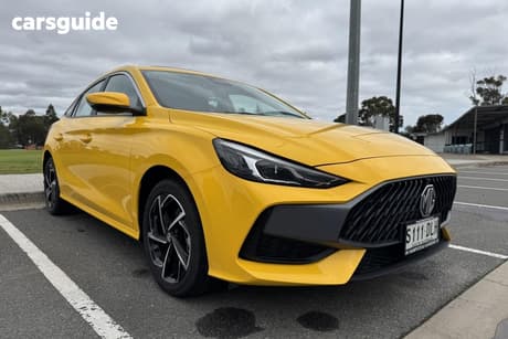 Yellow 2025 MG MG5 Sedan Essence