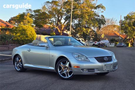 Silver 2001 Lexus SC430 Convertible