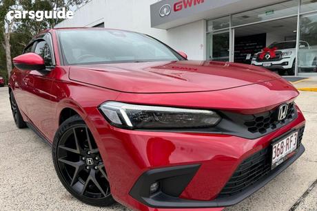 Red 2022 Honda Civic Hatchback Vti-Lx
