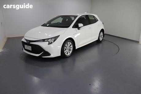 White 2024 Toyota Corolla Hatchback Ascent Sport Hybrid