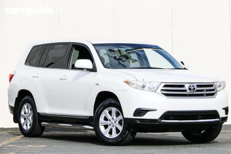 White 2013 Toyota Kluger Wagon Kx-R (Fwd) 7 Seat