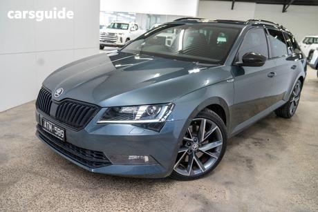 Grey 2017 Skoda Superb Wagon 206 Tsi Sportline