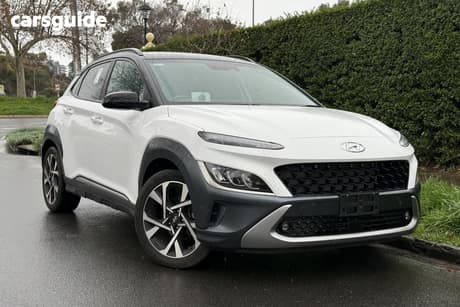 White 2022 Hyundai Kona Wagon Highlander Ttr (Fwd)