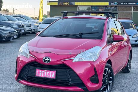 Pink 2017 Toyota Yaris Hatchback Ascent