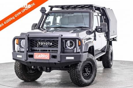 Grey 2025 Toyota Landcruiser 70 Series Double Cab Chassis Lc79 Gxl + Diff Locks