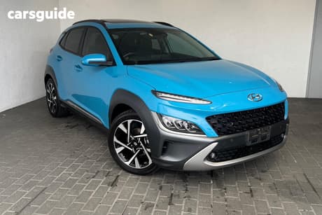 Blue 2021 Hyundai Kona Wagon Highlander Srf (Fwd)