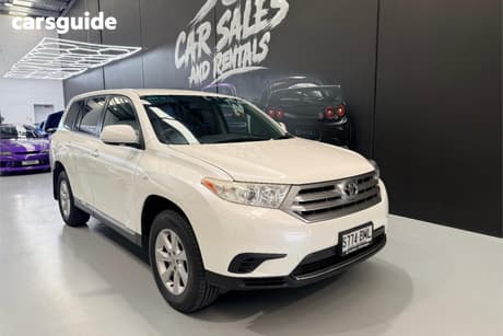 White 2013 Toyota Kluger Wagon Kx-R (4X4) 5 Seat