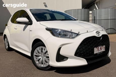 White 2025 Toyota Yaris Hatchback Ascent Sport Hybrid
