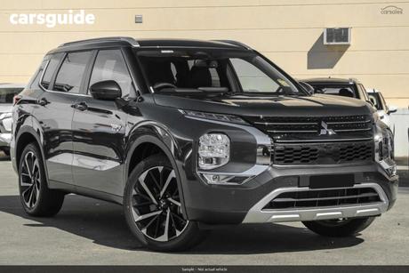 Grey 2025 Mitsubishi Outlander SUV OUTLANDER ASPIRE 2.4L PHEV AWD 7ST
