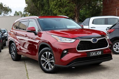 Red 2022 Toyota Kluger Wagon Gxl Hybrid Awd