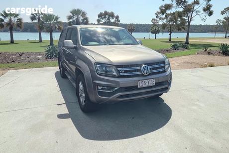 Beige 2018 Volkswagen Amarok Dual Cab Utility V6 Tdi 550 Highline