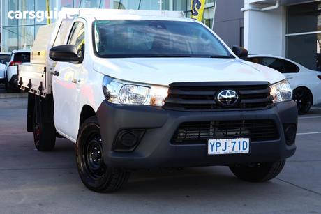 White 2021 Toyota Hilux Cab Chassis Workmate