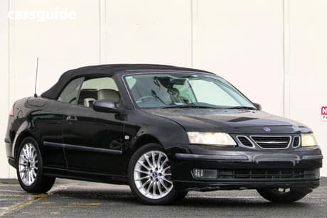 Black 2003 Saab 9-3 Convertible Linear