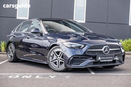 Blue 2022 Mercedes-Benz C200 Sedan Edition C Mhev