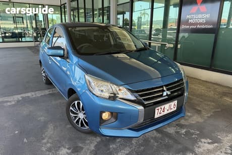 Blue 2021 Mitsubishi Mirage Hatchback Es