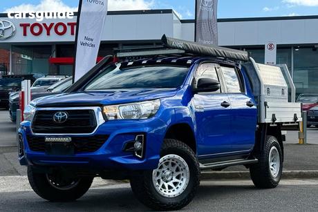Blue 2020 Toyota Hilux Double Cab Chassis Sr (4X4)