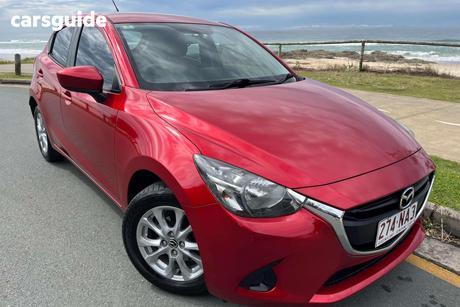 Red 2016 Mazda 2 Hatchback Maxx