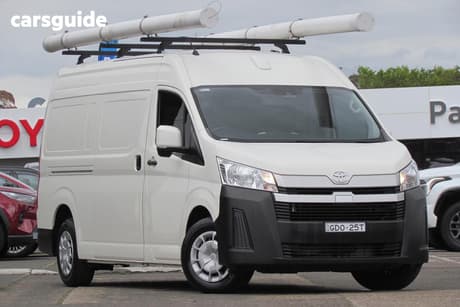 White 2023 Toyota HiAce Van Slwb