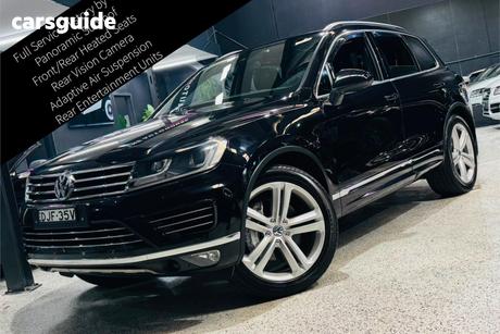 Black 2015 Volkswagen Touareg Wagon V8 Tdi R-Line