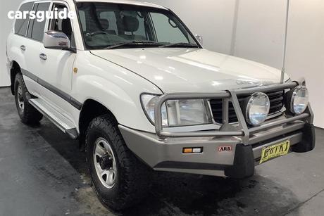 White 2001 Toyota Landcruiser Wagon Gxl (4X4)