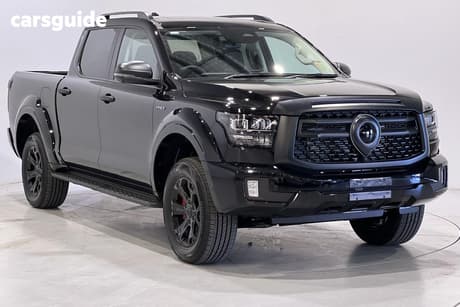 Black 2026 GWM Cannon Alpha Dual Cab Utility Ultra Phev (4X4)