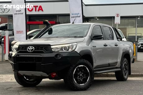 Silver 2018 Toyota Hilux Dual Cab Utility Rugged X (4X4)