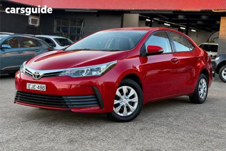 Red 2018 Toyota Corolla Sedan ASCENT