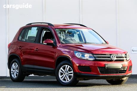 Red 2012 Volkswagen Tiguan Wagon 103 Tdi