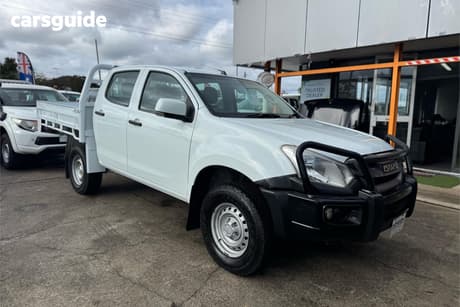 White 2018 Isuzu D-MAX Crew Cab Chassis Sx (4X4)