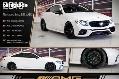White 2018 Mercedes-Benz E450 Coupe 4Matic