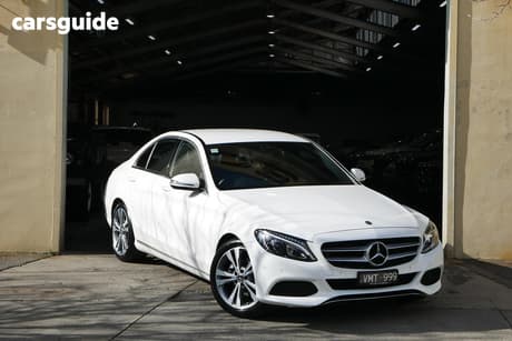 White 2017 Mercedes-Benz C200 Sedan