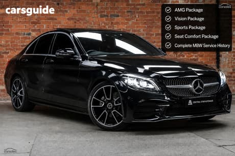 Black 2020 Mercedes-Benz C200 Sedan Edition C