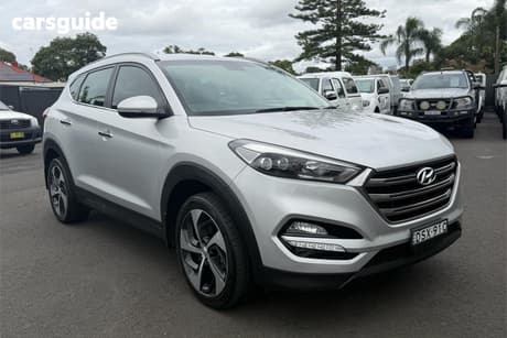 Silver 2017 Hyundai Tucson Wagon Elite (Awd)