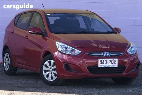 Red 2016 Hyundai Accent Hatchback Active
