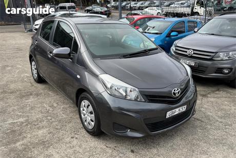 Grey 2013 Toyota Yaris Hatchback Yr