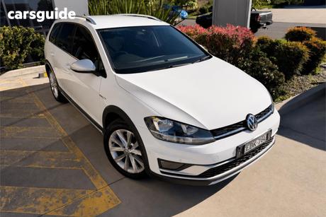 White 2019 Volkswagen Golf Wagon Alltrack 132 Tsi