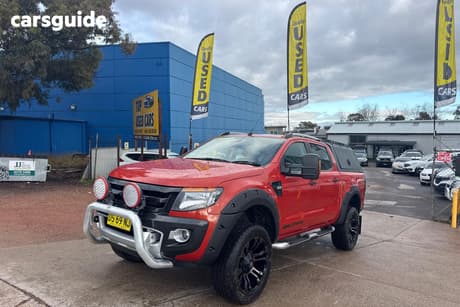 Orange 2014 Ford Ranger Crew Cab Utility Wildtrak 3.2 (4X4)