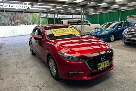 Red 2017 Mazda 3 Hatchback Maxx