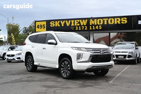 White 2020 Mitsubishi Pajero Sport Wagon Exceed (4X4) 7 Seat