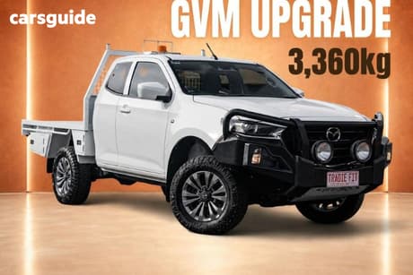 White 2021 Mazda BT-50 Freestyle Cab Chassis Xt (4X4)